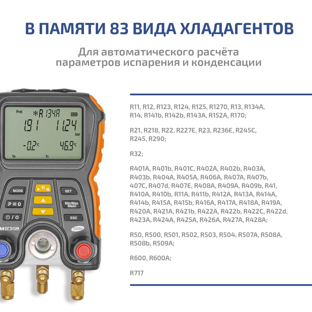 Цифровой манометрический коллектор МЕГЕОН 51050