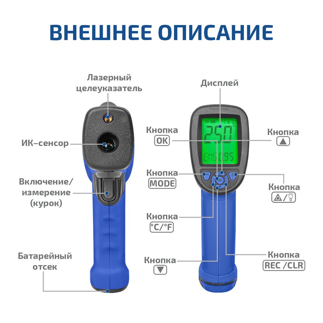 Пирометр инфракрасный МЕГЕОН 16650