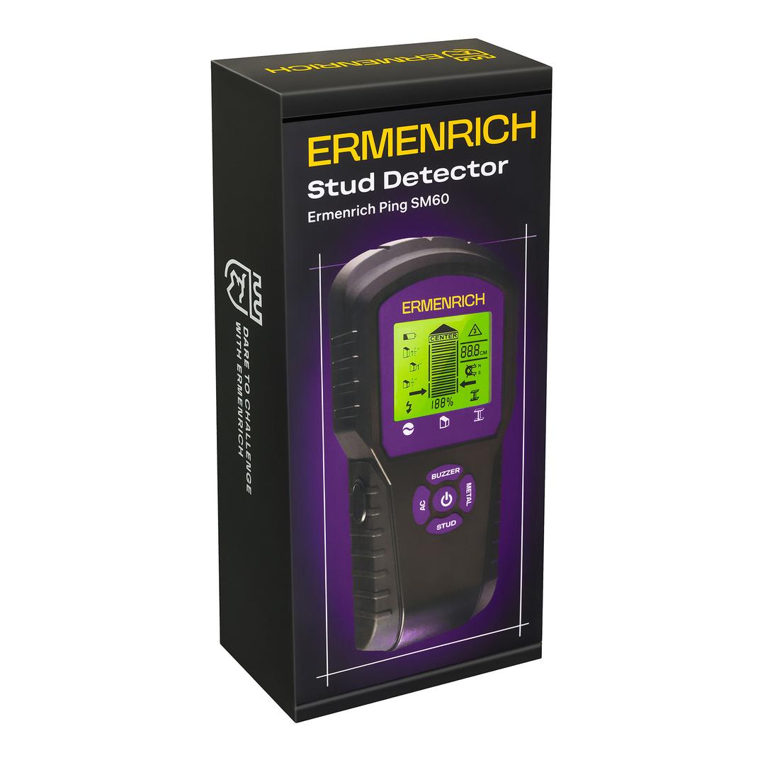 Детектор проводки Ermenrich Ping SM60, черный