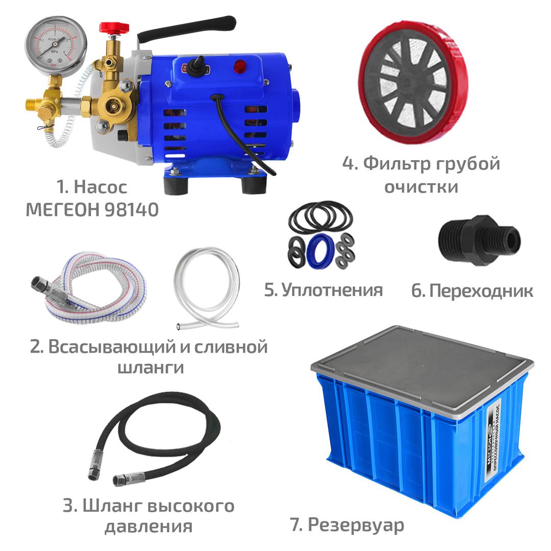 Электрический опрессовочный насос МЕГЕОН 98140