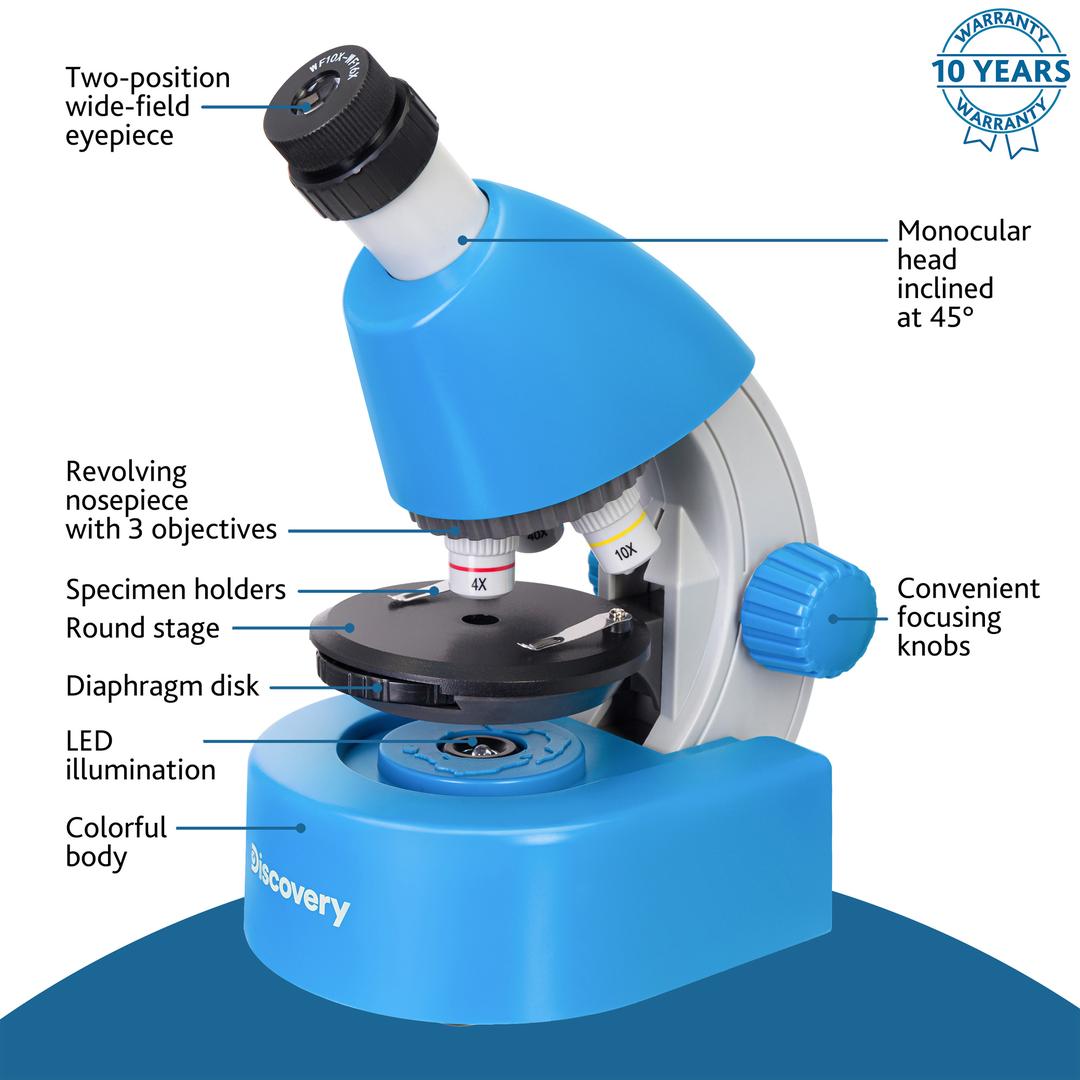 Микроскоп Levenhuk Discovery Micro с книгой, gravity