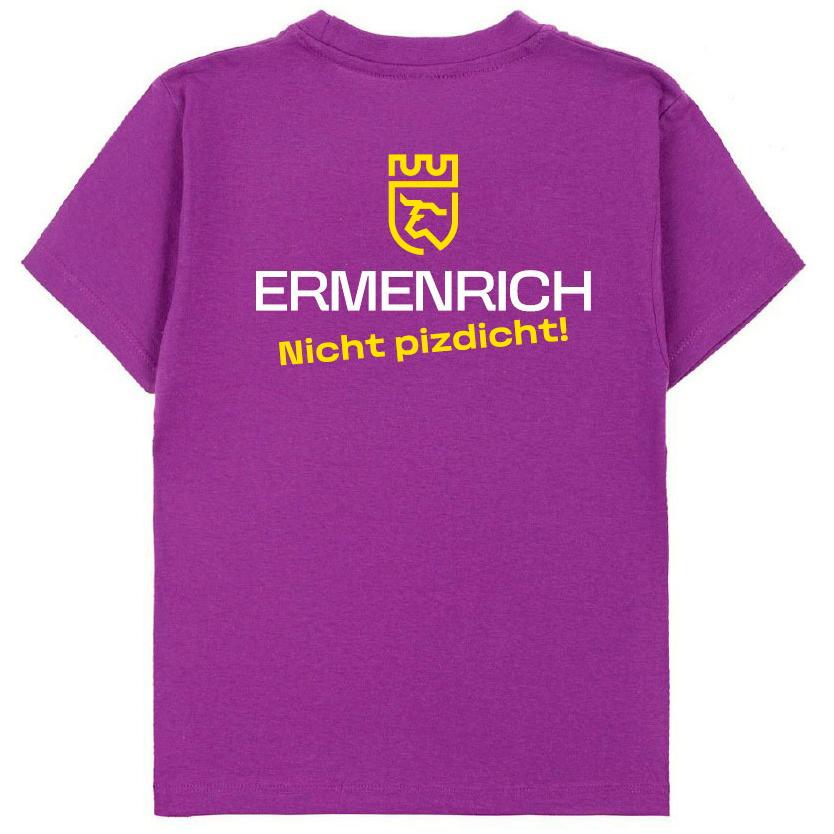 Фирменная футболка Ermenrich «Nicht pizdicht!», фиолетовая