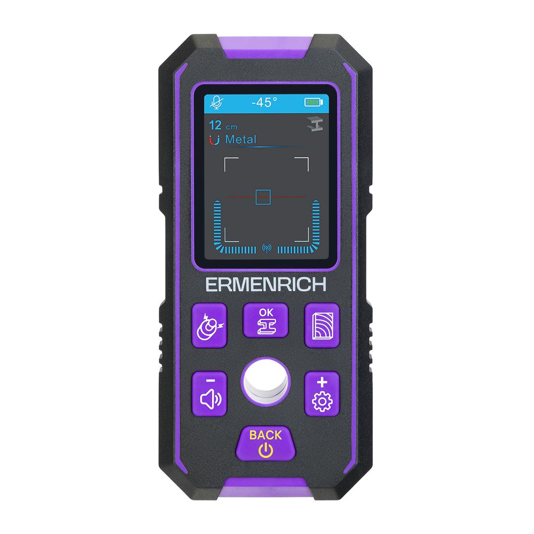 Детектор скрытой проводки Ermenrich Ping SM70, синий