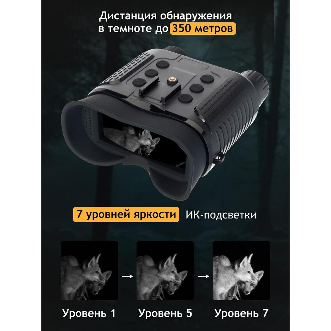Бинокль цифровой ночного видения Levenhuk Halo 13X Helmet, с креплением на голову