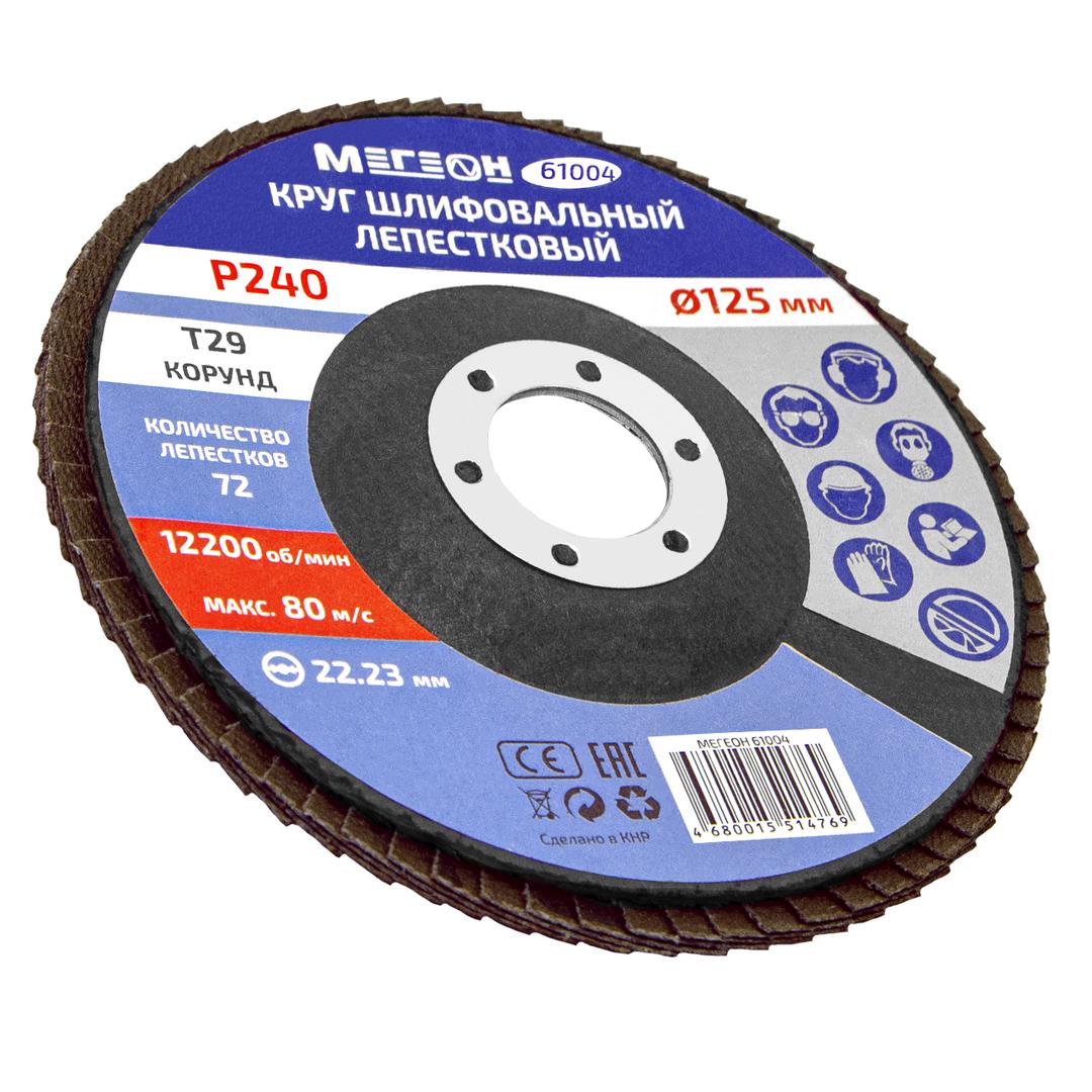 Круг шлифовальный лепестковый комплект МЕГЕОН 61004-10