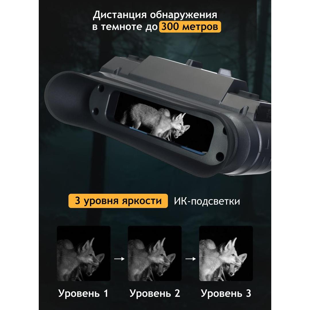 Бинокль цифровой ночного видения Levenhuk Halo NVB10 Helmet, с креплением на шлем