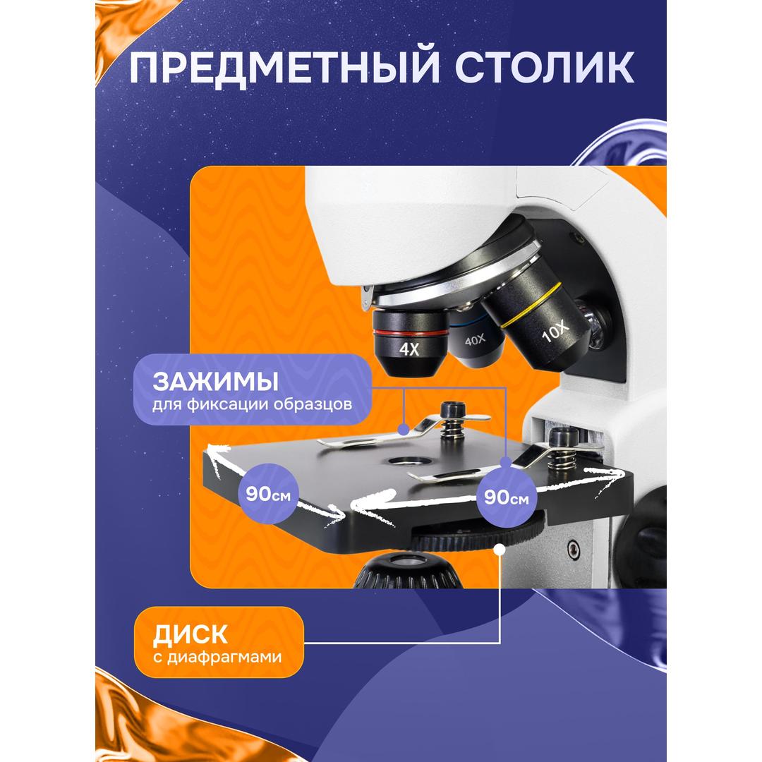 Микроскоп Levenhuk Rainbow D50L PLUS, 2 Мпикс, Moonstone\Лунный камень