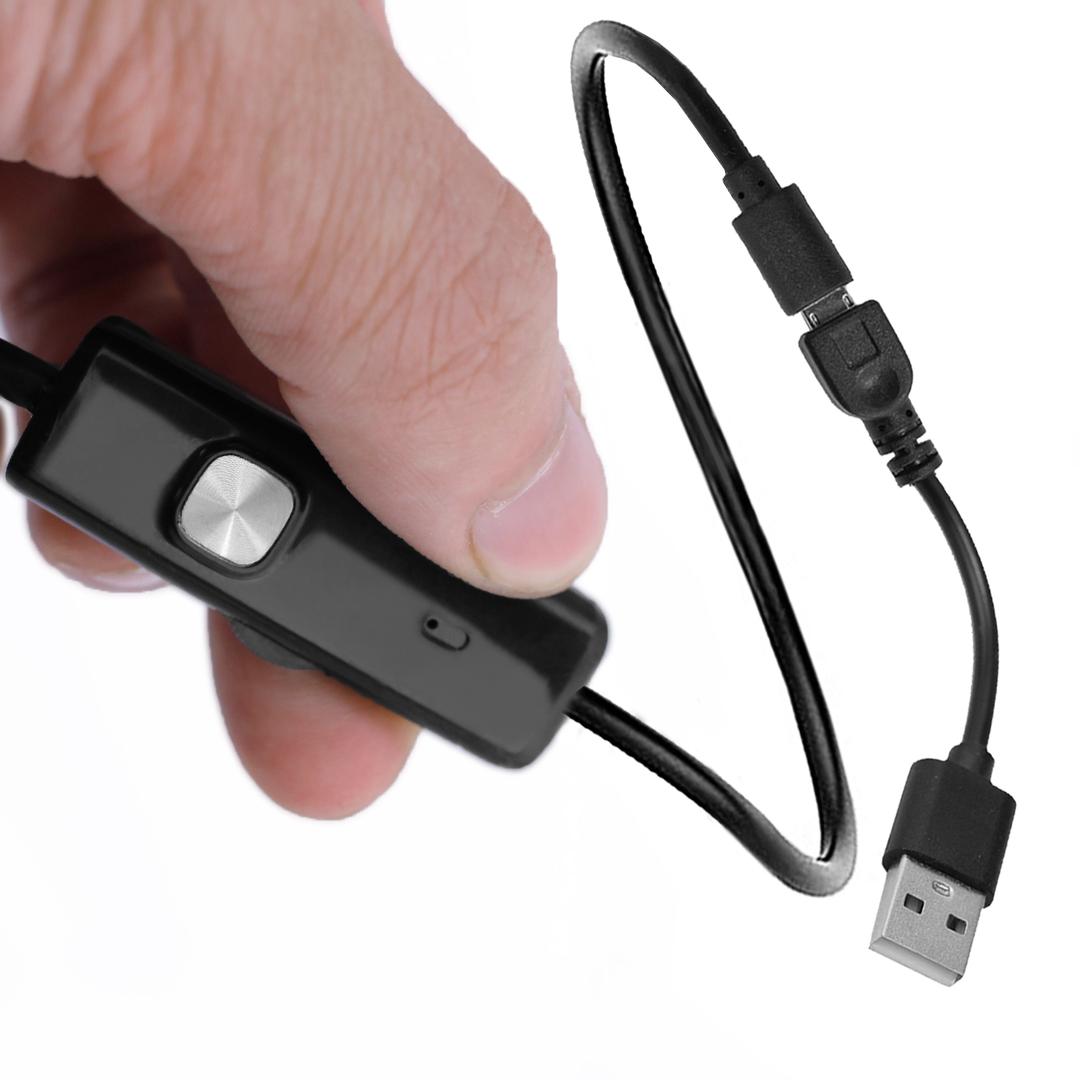 Полужесткий эндоскоп-видеоскоп microUSB 2м МЕГЕОН 33022