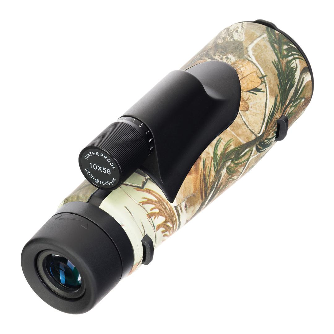Монокуляр камуфляжный Levenhuk Camo Pine 10x56 с сеткой, темно-зеленый