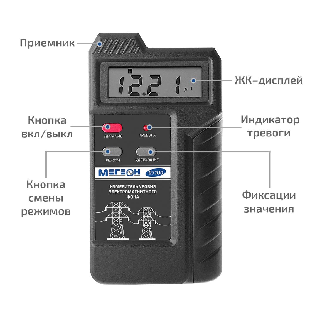 Измеритель уровня электромагнитного фона МЕГЕОН 07100