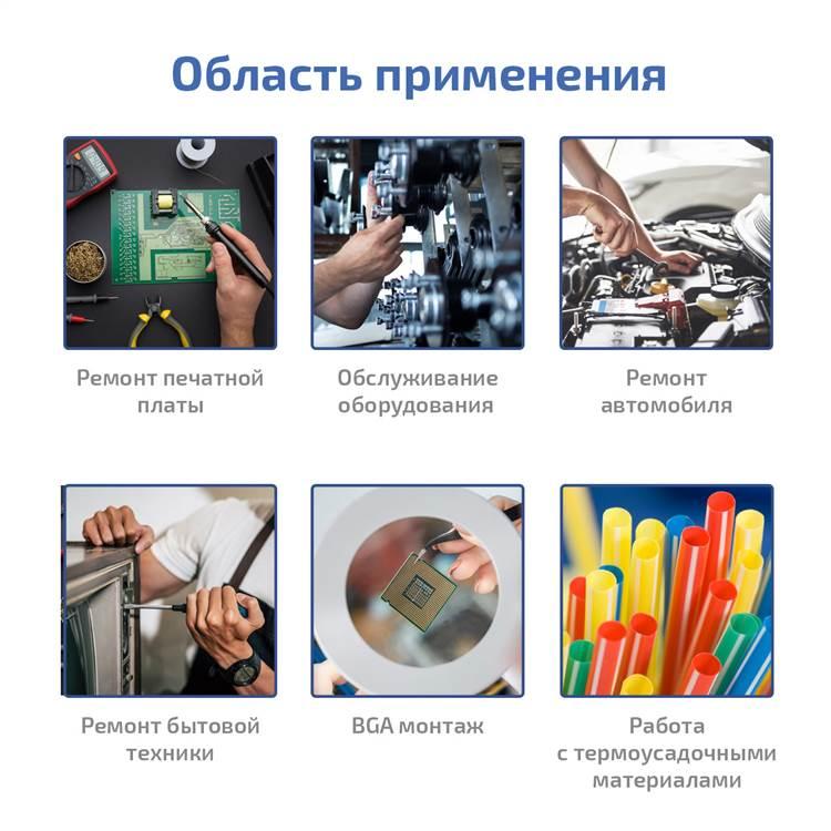 Многофункциональная паяльная станция 3 в 1 МЕГЕОН 00503