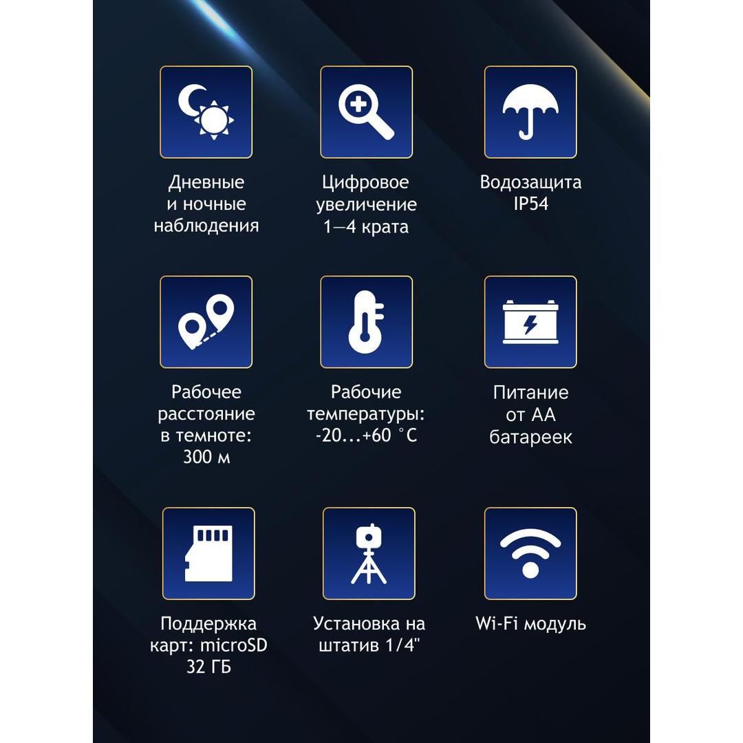 Бинокль цифровой ночного видения Levenhuk Halo 13X Wi-Fi
